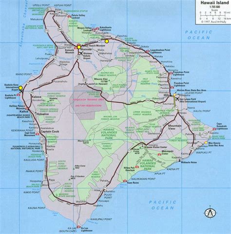 Hawaii Big Island Map Detailed Maping Resources