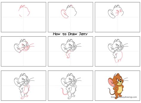 How To Draw Angry Jerry Step By Step For Kids Cute Easy