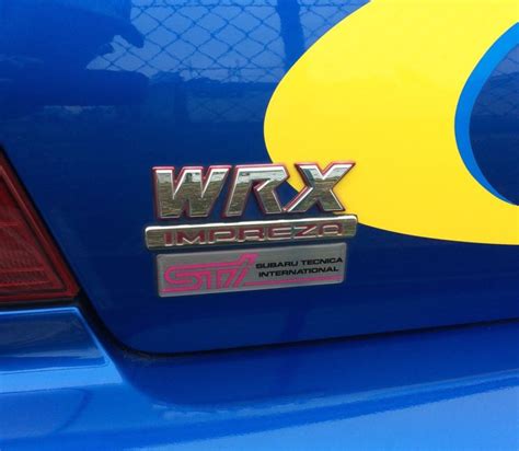 Genuine Subaru Wrx Sti Emblem Ornament Badges Impreza Forester Liberty