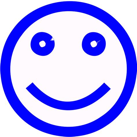 Blue Smiley Face Vector Image Free Svg