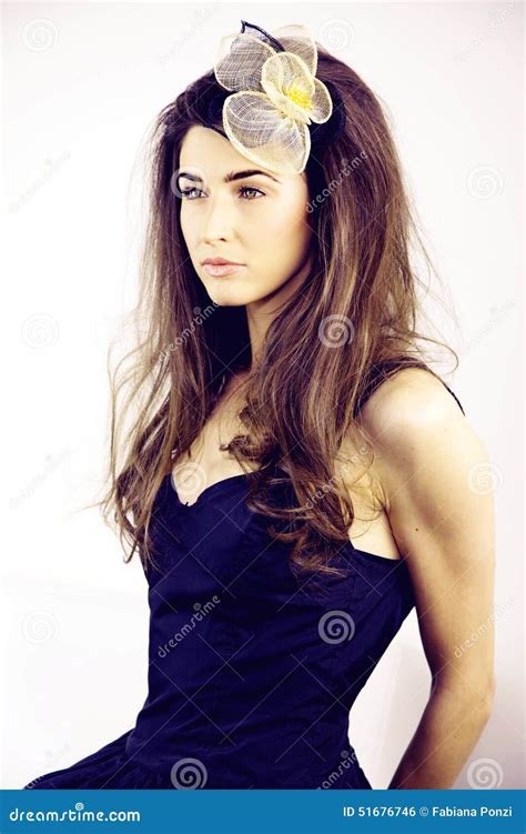 Gorgeous Fashion Model In Studio Portrait Stock Photo Image Of Person