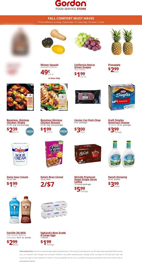 What time does gfs open? Gordon Food Service Store Current weekly ad 09/27 - 10/03 ...