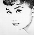 Audrey Hepburn Pencil Drawing Portrait Fine Art Signed Print | Etsy ...