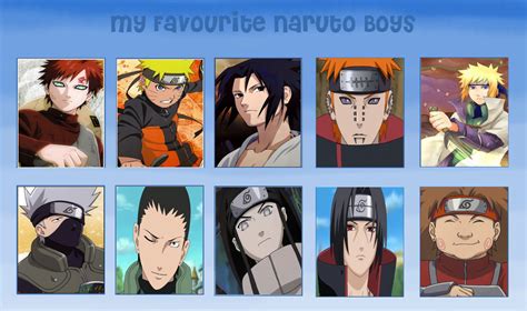 My Favourite Naruto Boys By Rukiaunohara On Deviantart