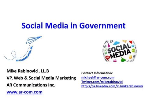 Social Media In Government
