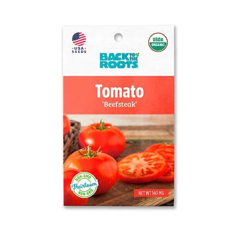 Back To The Roots Organic Beefsteak Tomato Seed 1 Pack 46069 The