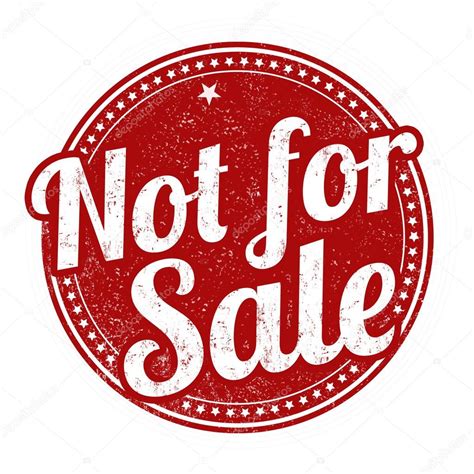 Not For Sale Stamp — Stock Vector © Roxanabalint 114830002