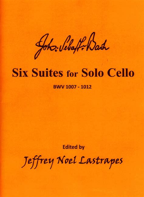 bach six suites cello solo sheet music