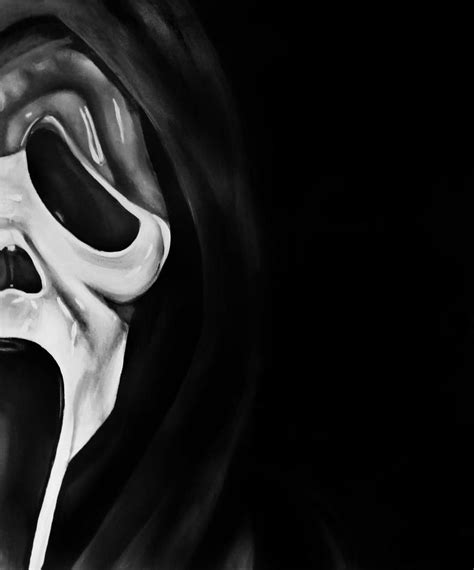 screaming ghost art print reproduction 10 x 12 etsy scream art horror movie icons scream movie