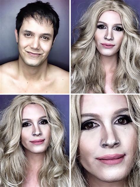 an artist transform himself into celebrities using only makeup women daily magazine
