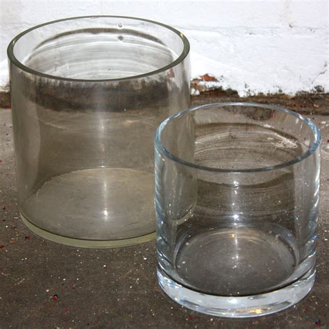 Clear Glass Wide Cylinder Vase Ten And A Half Thousand Things