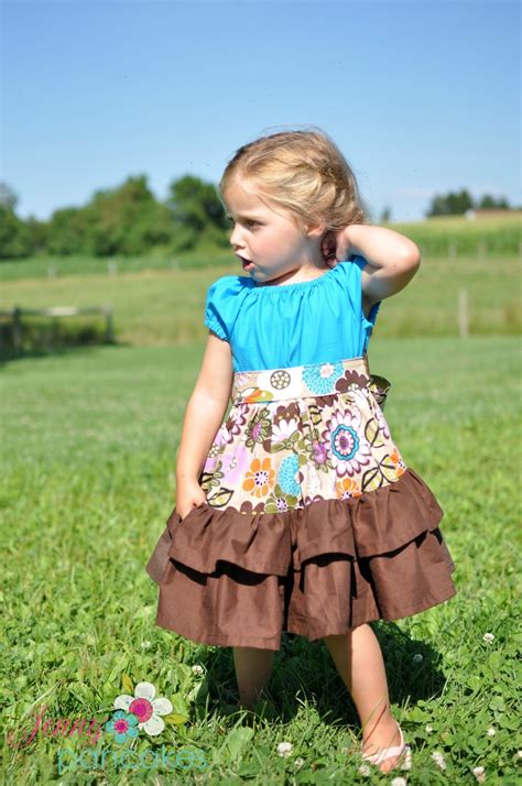 Sewing Patterns For Girls Dresses And Skirts Ruffled Peasant Dress