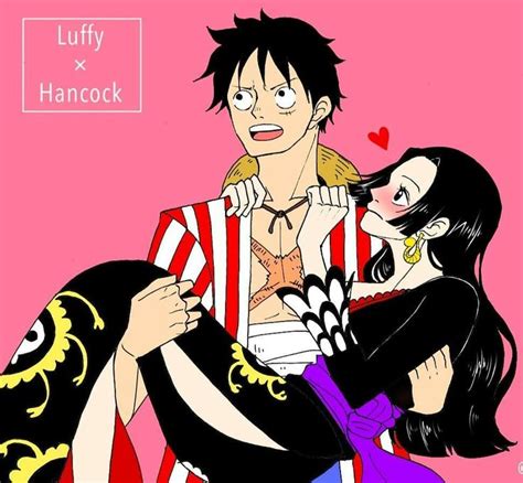 Luffy X Hancock One Piece Manga Anime One Piece Ace And Luffy