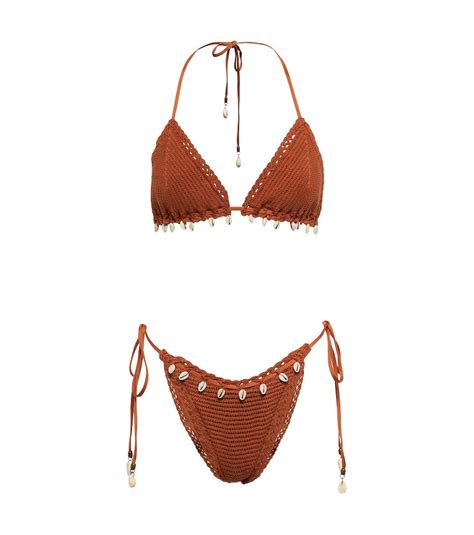 Andie Crochet Triangle Bikini Bikinis Triangle Bikini Bikini For Curves