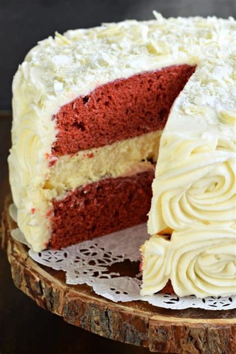 The Best Red Velvet Cheesecake Cake Recipe Starts With Two Layers Of Homemade Red Velvet Cake