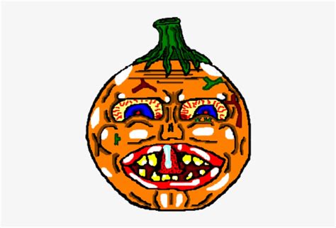 Creepy Orange Pumpkin Transparent Png 719x560 Free Download On