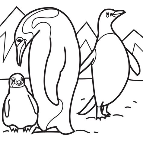 Baby Penguin Coloring Pages Coloring Home