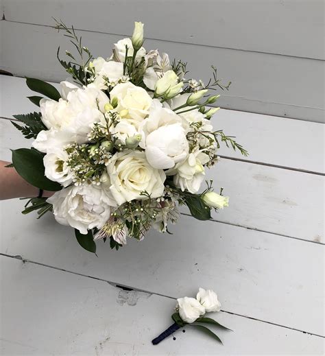 White Prom Bouquet Prom Bouquet Flower Delivery Anniversary Flowers