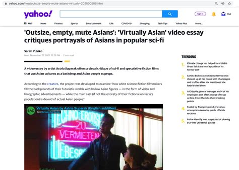 Nextshark Yahoo News On Virtually Asian Astria Suparak