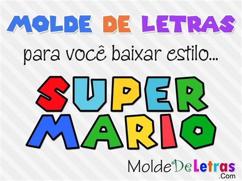 Molde De Letras E Números Estilo Super Mario Letras De Mario Bros