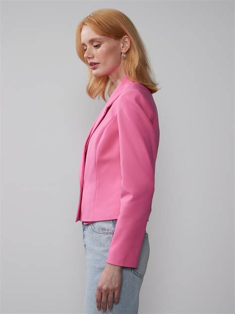 double breasted cropped blazer nyandco