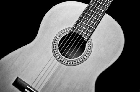 Acoustic Guitar Black And White Artistic Image Photograph By Jani Bryson