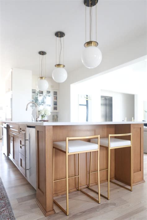 Available in your choice of leather color complemented by a ushed steel frame, this piece will definitely complement any home decor. CC and MIke Kitchen Remodel Reveal large natural wood ...