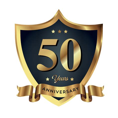 50th Anniversary Anniversary Celebrating Text Company Business