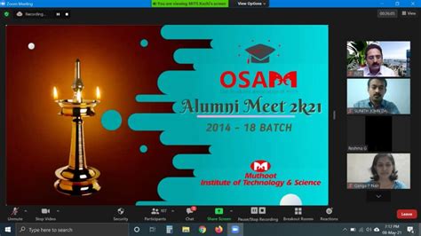 Osam Old Students Association Of Mits Is Planning To Organize An