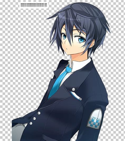 Anime Guy With Blue Hair And Blue Eyes After Adding Many Details