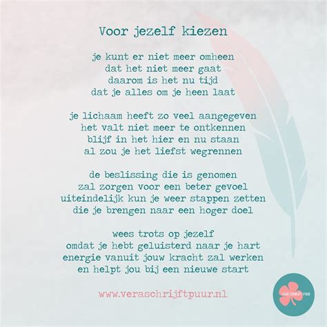 Voor Jezelf Kiezen Vera Schrijft Puur