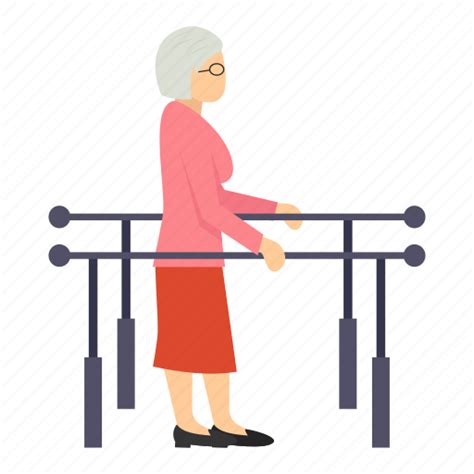 Disable Old Woman Walker Person Female Granny Fixed Icon