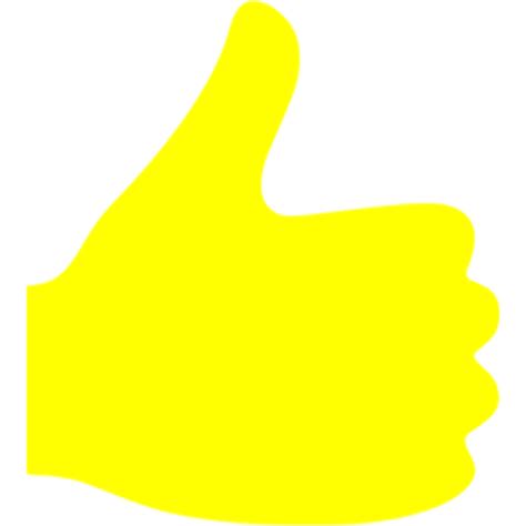 Download High Quality Thumbs Up Transparent Yellow Transparent Png