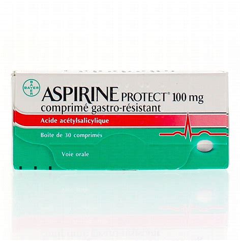 Aspirine Protect 100 Mg 30 Comprimés Bayer Médicament Conseil