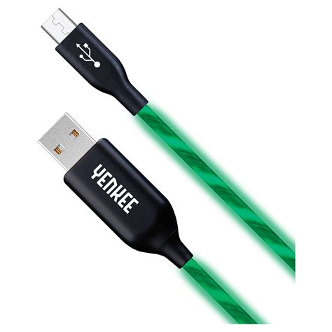 Yenkee - LED Sync & Charge Micro USB cable | YCU 231 GN
