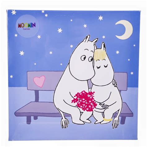 Moomin Love Moomin Troll Happy Valentines Day Merch Snoopy Canvas
