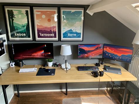 Upgraded My Setup With Some Posters And A New Monitor Rbattlestations