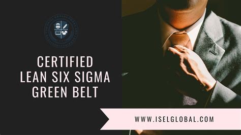 Certified Lean Six Sigma Green Belt Program Video Free Six Sigma