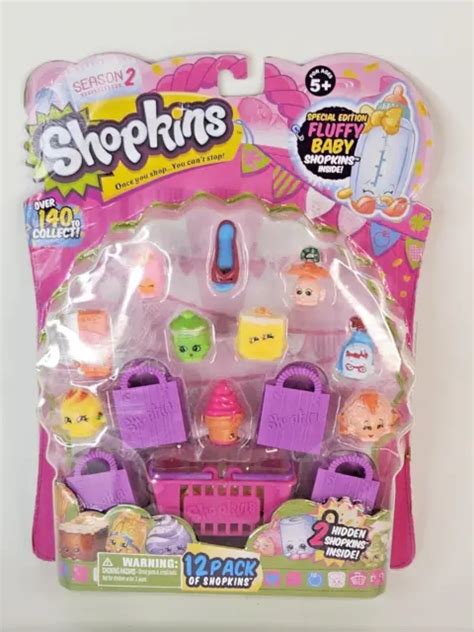 Shopkins Season 2 12 Pack Special Edition Fluffy Baby Brand New