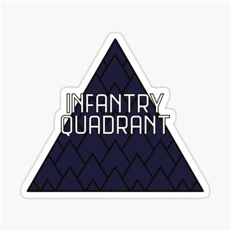 Fourth Wing Infantry Quadrant Sticker For Sale By Pserendipity