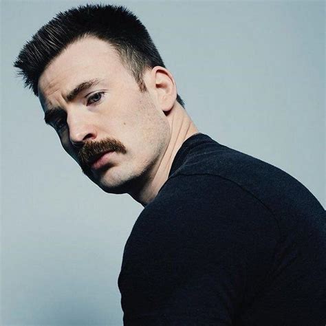 Chris Evans And His Standout Mustache