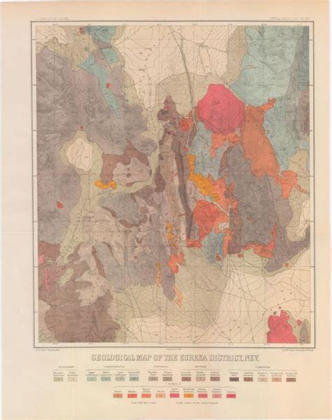 Old World Auctions Auction 146 Lot 231 Geological Map Of The