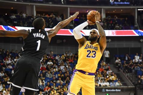 Los Angeles Lakers Lose To Brooklyn Nets In China