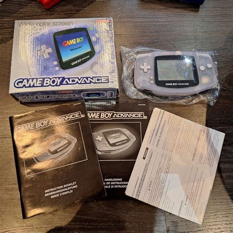 Nintendo Game Boy Advance Boxed Glacier 45496713362 Ebay