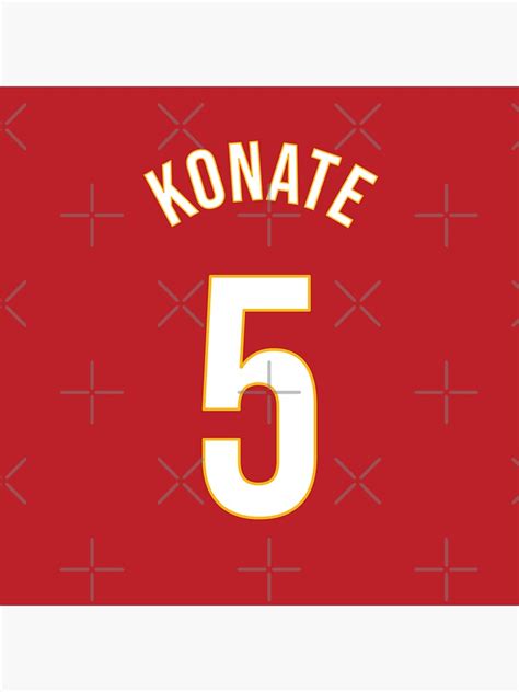 Konate 5 Home Kit 2223 Season Sticker For Sale By Gotchaface