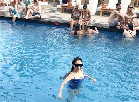 sanjay dutt s wife manyata looks hot in new sexy swimsuit pictures