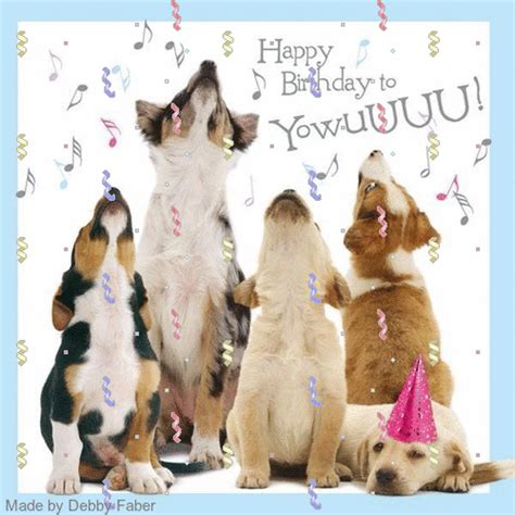 Happy Birthday To You Dogs Singing Df Happy Birthday Dog Happy