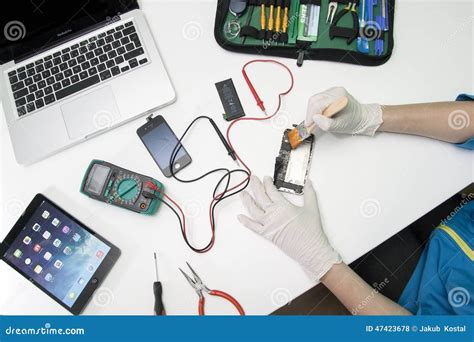 Iphone Repairing Editorial Stock Photo Image Of Desk 47423678