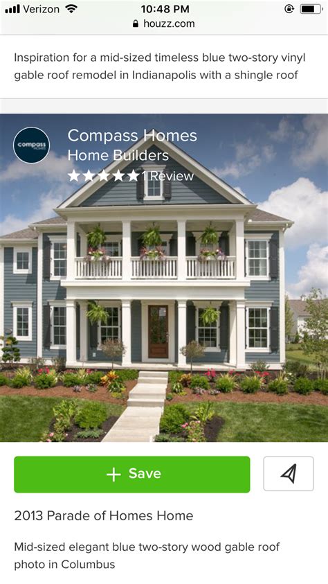 Compass Homes Gable Roof Parade Of Homes Home Builders Columbus Remodel Timeless Exterior