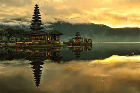 Nature Landscape Water Indonesia Bali Island Lake